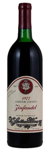 1977 V. Sattui Winery Amador Ridge Vineyard Zinfandel, 750ml