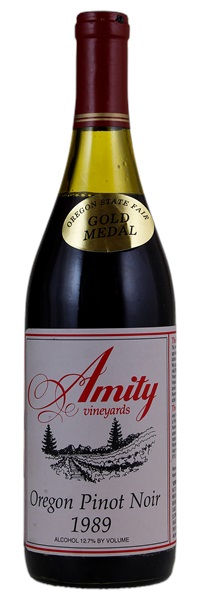 1989 Amity Vineyards Pinot Noir, 750ml