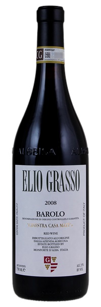 2008 Elio Grasso Barolo Ginestra Vigna Casa Mate, 750ml