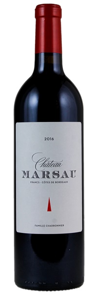 2016 Château Marsau, 750ml