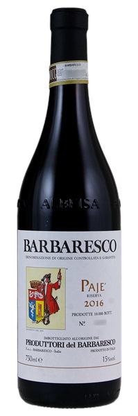 2016 Produttori del Barbaresco Barbaresco Paje Riserva, 750ml