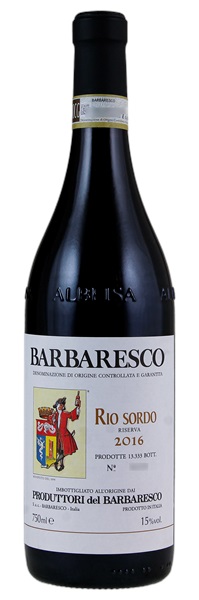 2016 Produttori del Barbaresco Barbaresco Rio Sordo Riserva, 750ml
