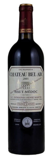 2001 Château Bel-Air Haut-Medoc, 750ml