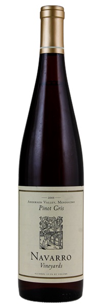 2001 Navarro Vineyards Pinot Gris, 750ml