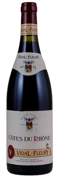 2015 J. Vidal-Fleury Côtes du Rhône, 750ml