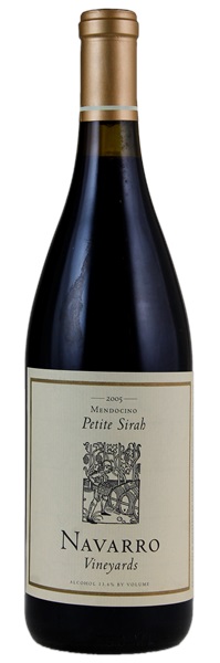 2005 Navarro Vineyards Petit Sirah, 750ml
