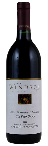 2000 Windsor Vineyards Paso Robles Cabernet Sauvignon, 750ml