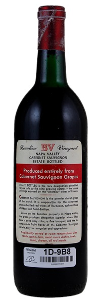 1969 Beaulieu Vineyard Cabernet Sauvignon, 750ml