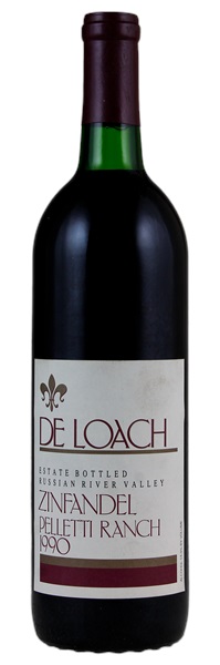 1990 De Loach Vineyards Pelletti Ranch Zinfandel, 750ml