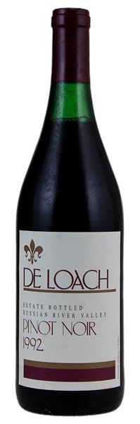 1992 De Loach Vineyards Russian River Valley Pinot Noir, 750ml