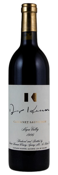 1986 Robert Keenan Winery Cabernet Sauvignon, 750ml