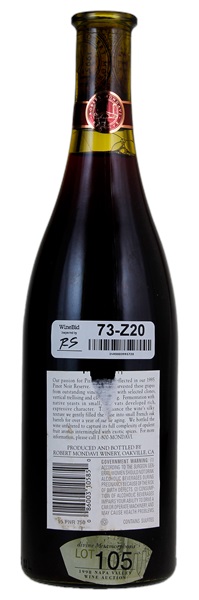 1995 Robert Mondavi Reserve Pinot Noir, 750ml