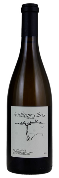 2020 William Chris Vineyards La Pradera Vineyards Roussanne, 750ml