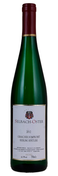 2012 Selbach-Oster Graacher Domprobst Riesling Spätlese #23, 750ml