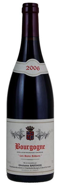 2006 Ghislaine Barthod Bourgogne Rouge Les Bons Batons, 750ml