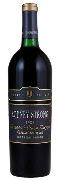 1988 Rodney Strong Alexander's Crown Vineyard Cabernet Sauvignon, 750ml