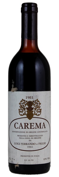 1981 Luigi Ferrando Carema Etichetta Bianca (White Label), 750ml