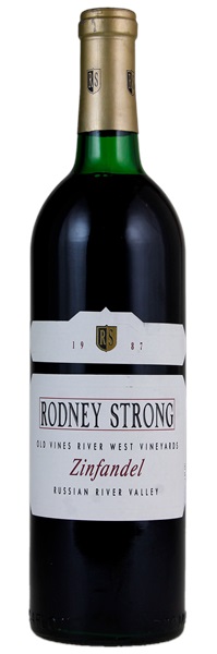 1987 Rodney Strong Old Vines River West Vineyard Zinfandel, 750ml