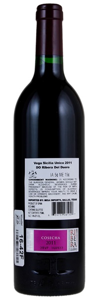 2011 Vega Sicilia Unico, 750ml