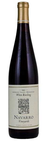 1993 Navarro Vineyards White Riesling, 750ml
