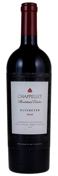 2018 Chappellet Vineyards Mountain Estates Altimeter Cabernet Sauvignon, 750ml