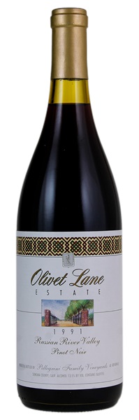 1991 Pellegrini Family Vineyards Olivet Lane Estate Pinot Noir, 750ml