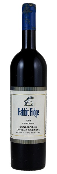 1992 Rabbit Ridge Coniglio Selezione Sangiovese, 750ml