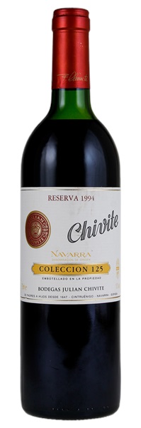1994 Bodegas Julian Chivite Navarra Coleccion 125 Reserva, 750ml