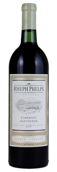 1989 Joseph Phelps Backus Vineyard Cabernet Sauvignon, 750ml