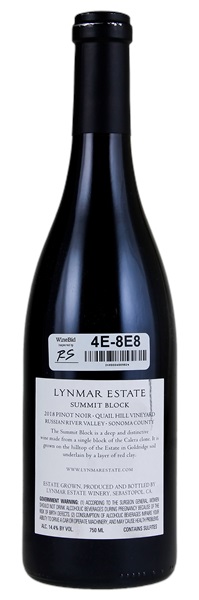 2018 Lynmar Estate Quail Hill Vineyard Summit Pinot Noir, 750ml