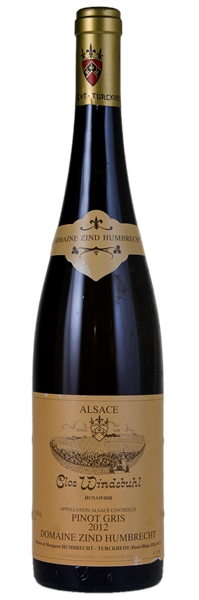 2012 Zind-Humbrecht Pinot Gris Hunawihr Clos Windsbuhl, 750ml
