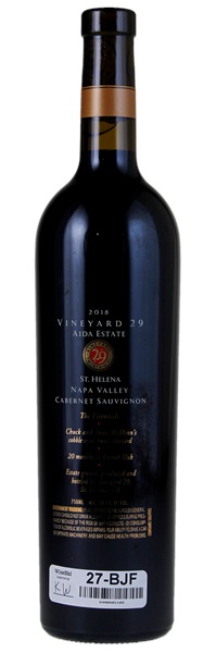 2018 Vineyard 29 Aida Cabernet Sauvignon, 750ml