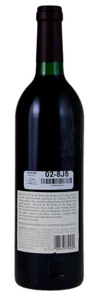 1999 Stag's Leap Wine Cellars SLV Cabernet Sauvignon, 750ml