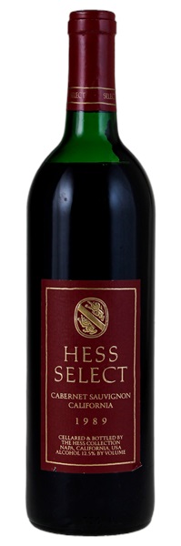 1989 Hess Collection Hess Select Cabernet Sauvignon, 750ml