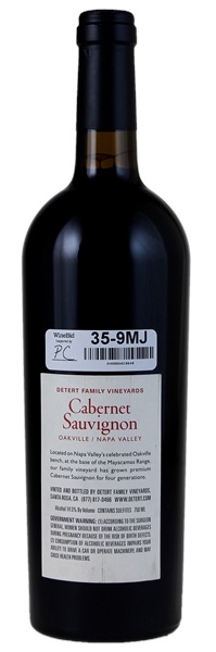 2002 Detert Family Vineyards Cabernet Sauvignon, 750ml