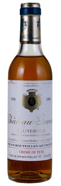 1996 Château Gravas Sauternes, 375ml