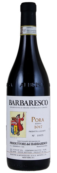 2017 Produttori del Barbaresco Barbaresco Pora Riserva, 750ml