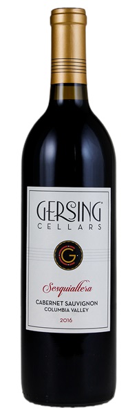 2016 Gersing Cellars Sesquialtera Cabernet Sauvignon, 750ml