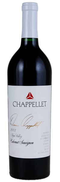 2003 Chappellet Vineyards Cabernet Sauvignon, 750ml
