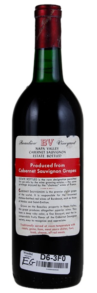1966 Beaulieu Vineyard Cabernet Sauvignon, 750ml