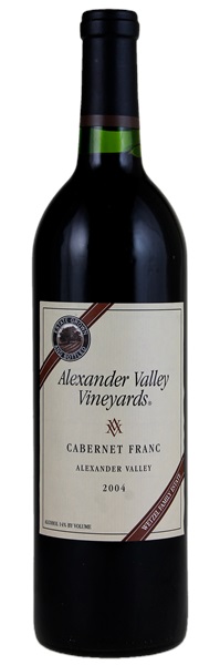 2004 Alexander Valley Vineyards Wetzel Family Estate Bottled Cabernet Franc, 750ml