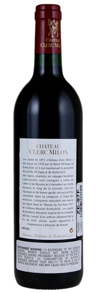 2001 Château Clerc-Milon, 750ml