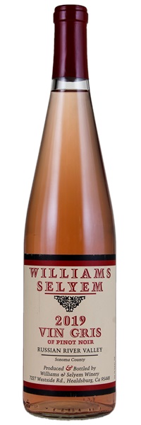 2019 Williams Selyem Vin Gris of Pinot Noir, 750ml