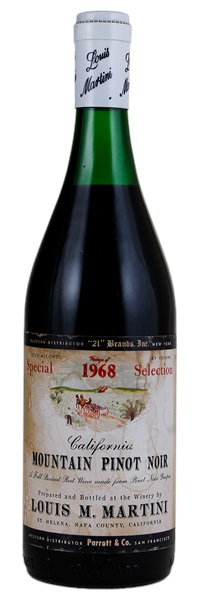 1968 Louis M. Martini Special Selection Mountain Pinot Noir, 750ml