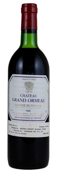 1981 Château Grand-Ormeau, 750ml