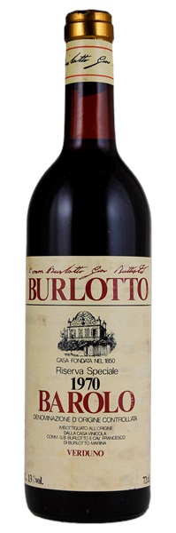 1970 Burlotto Barolo Riserva Speciale, 750ml