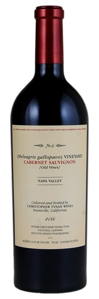 2016 Christopher Tynan Wines Meleagris Gallopavo Vineyard Cabernet Sauvignon, 750ml