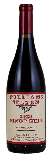2020 Williams Selyem Sonoma County Pinot Noir, 750ml