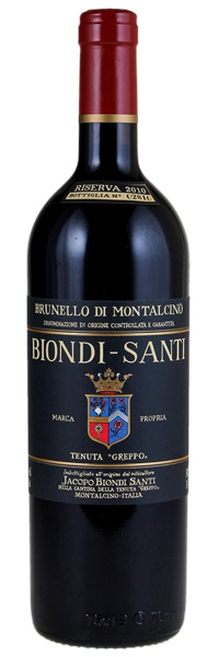 2010 Biondi-Santi Tenuta Il Greppo Brunello di Montalcino Riserva, 750ml