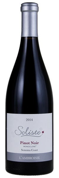 2014 Soliste L'Ambroisie Pinot Noir, 750ml
